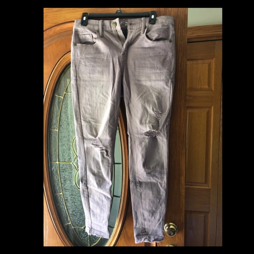 Mossimo Cropped Ripped Jeans